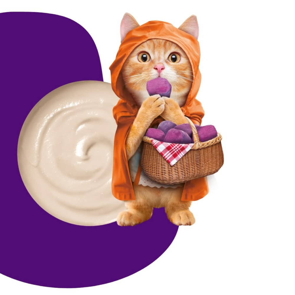 Лакомства для кошек Moochie Fairy Puree 25 шт. х 15 г — курица и батат Лакомства для кошек Moochie Fairy Puree 25 шт. х 15 г — курица и батат