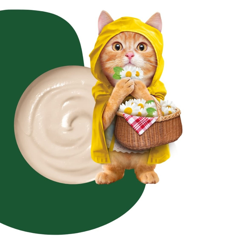 Лакомства для кошек Moochie Fairy Puree 25 шт. х 15 г — курица и ромашка Лакомства для кошек Moochie Fairy Puree 25 шт. х 15 г — курица и ромашка