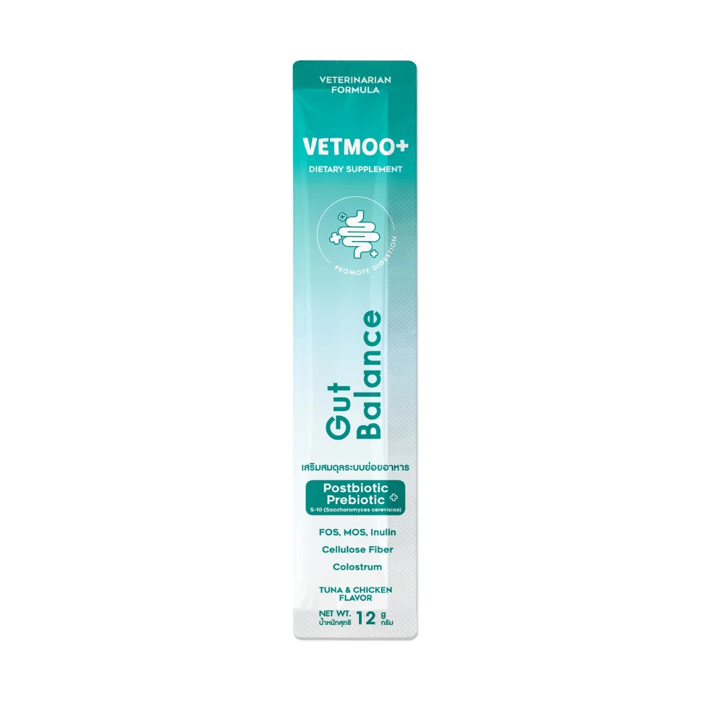 Лакомства для кошек Moochie Vetmoo+ Gut Balance 24 шт. х 12 г — тунец и курица Лакомства для кошек Moochie Vetmoo+ Gut Balance 24 шт. х 12 г — тунец и курица