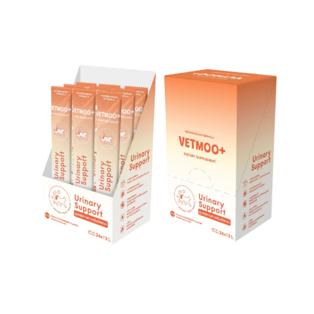 Лакомства для кошек Moochie Vetmoo+ Urinary Support 24 шт. х 12 г — тунец и клюква