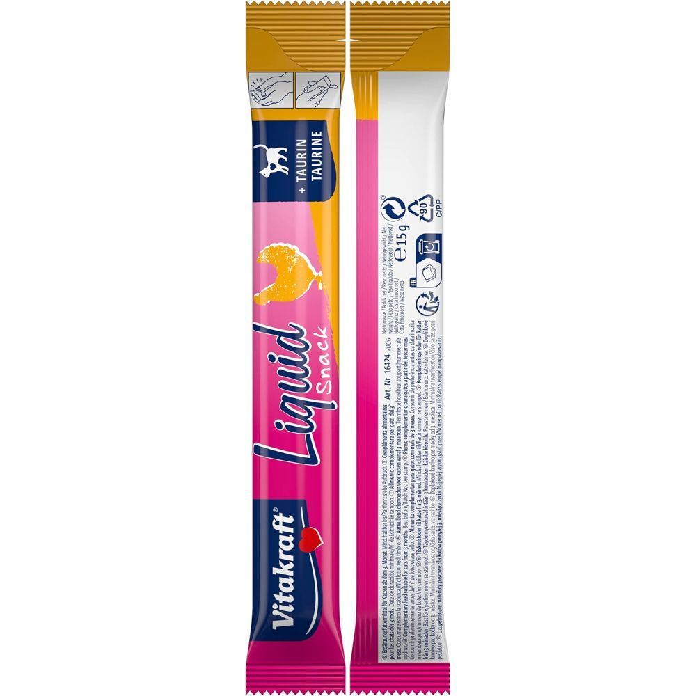 Ласощі для котів Vitakraft Liquid Snack 15 г - курка Ласощі для котів Vitakraft Liquid Snack 15 г - курка