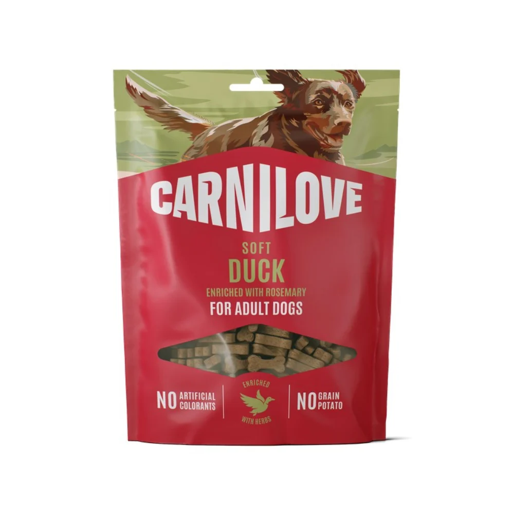 Ласощі для собак Carnilove Soft Snack Adult 200 г - качка та розмарин Ласощі для собак Carnilove Soft Snack Adult 200 г - качка та розмарин