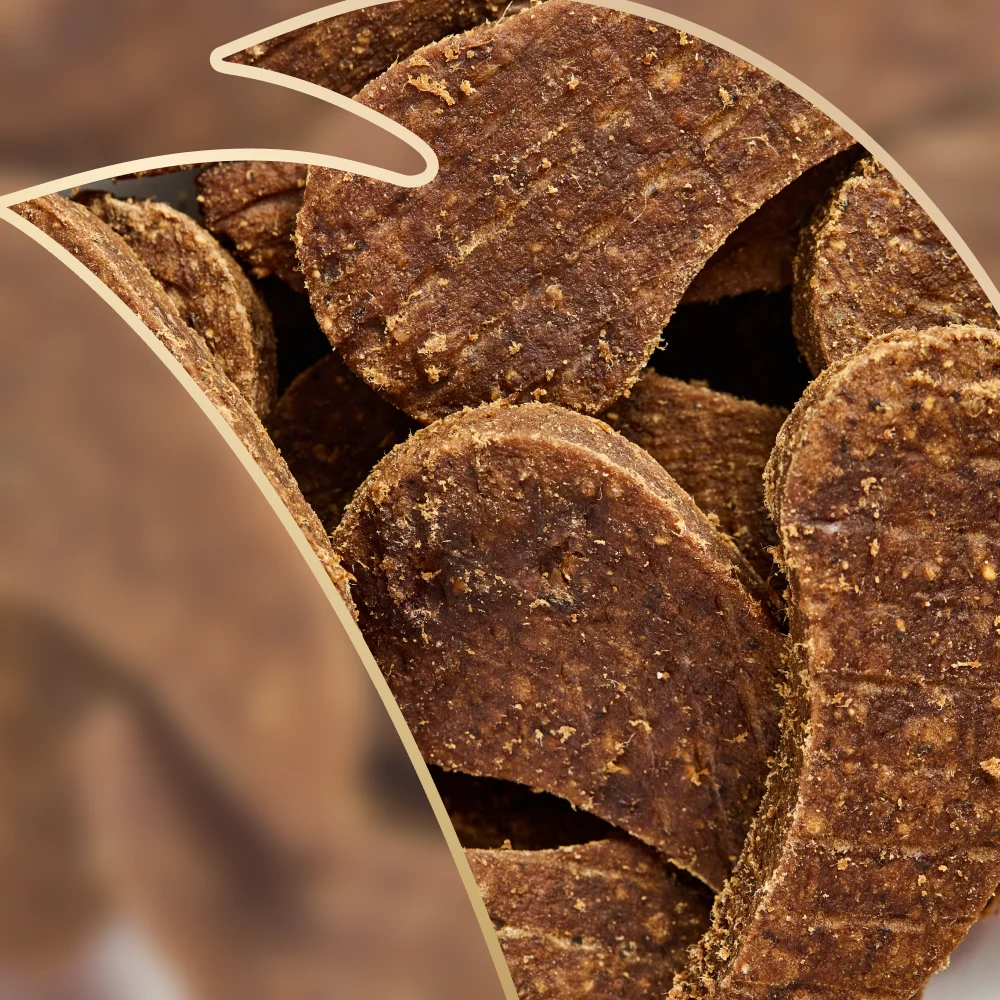 Ласощі для собак Delickcious Yummy Paws Snack Adult 80 г - ягня, батат та журавлина