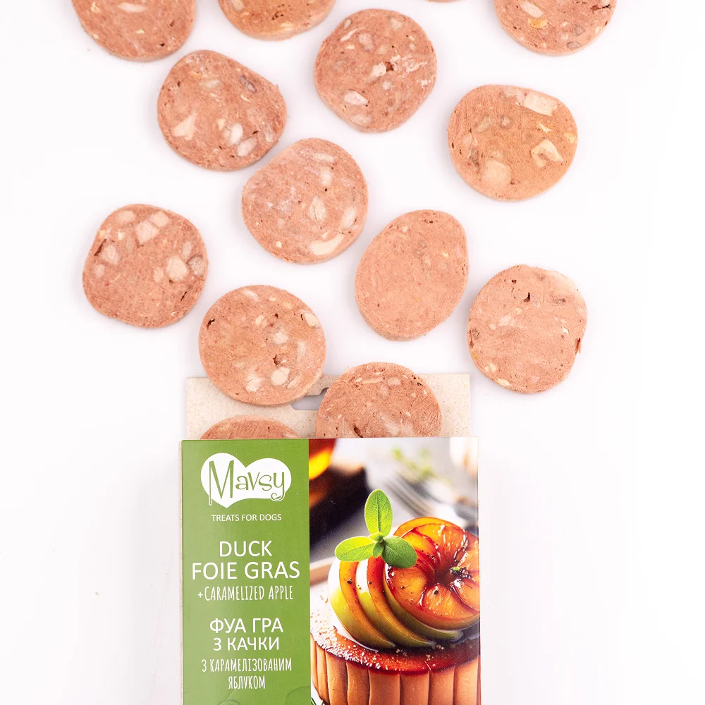 Ласощі для собак Mavsy Freeze dried 50 г - фуа-гра з качки