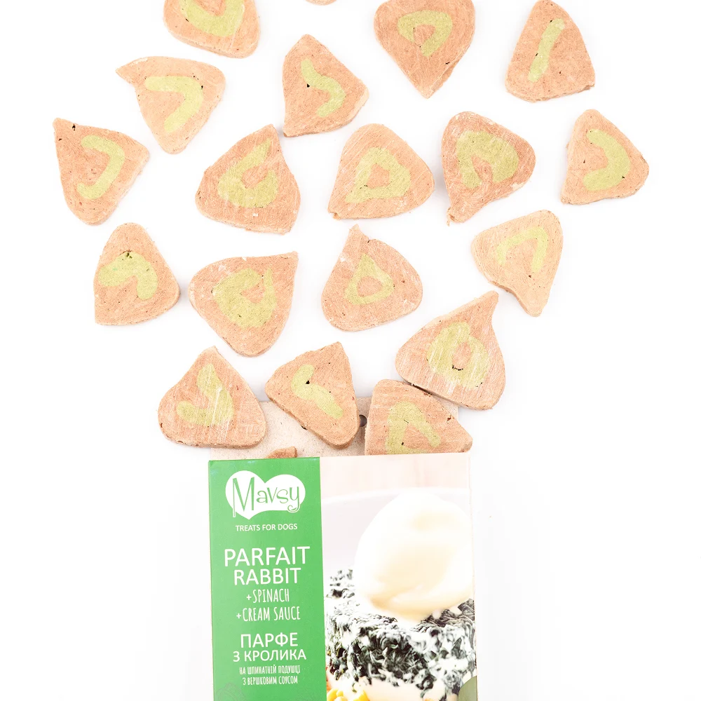 Ласощі для собак Mavsy Freeze dried 50 г - парфе з кролика