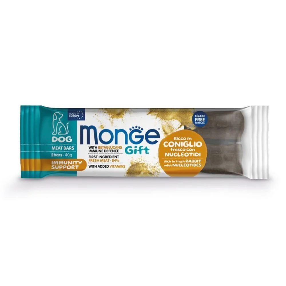 Ласощі для собак Monge Gift Immunity Support 40 г - кролик та нуклеотиди Ласощі для собак Monge Gift Immunity Support 40 г - кролик та нуклеотиди