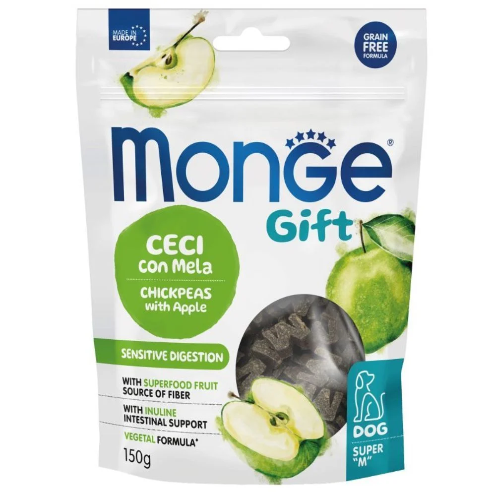 Ласощі для собак Monge Gift Sensitive Digestion 150 г - нут та яблуко