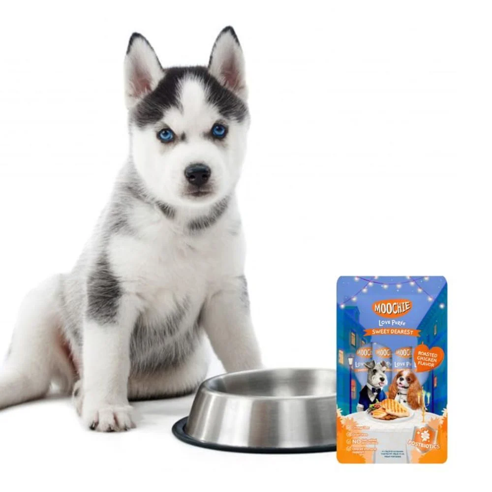 Лакомство для собак Moochie Love Puree Sweet Dearest 4 шт х 15 г - курица Лакомство для собак Moochie Love Puree Sweet Dearest 4 шт х 15 г - курица
