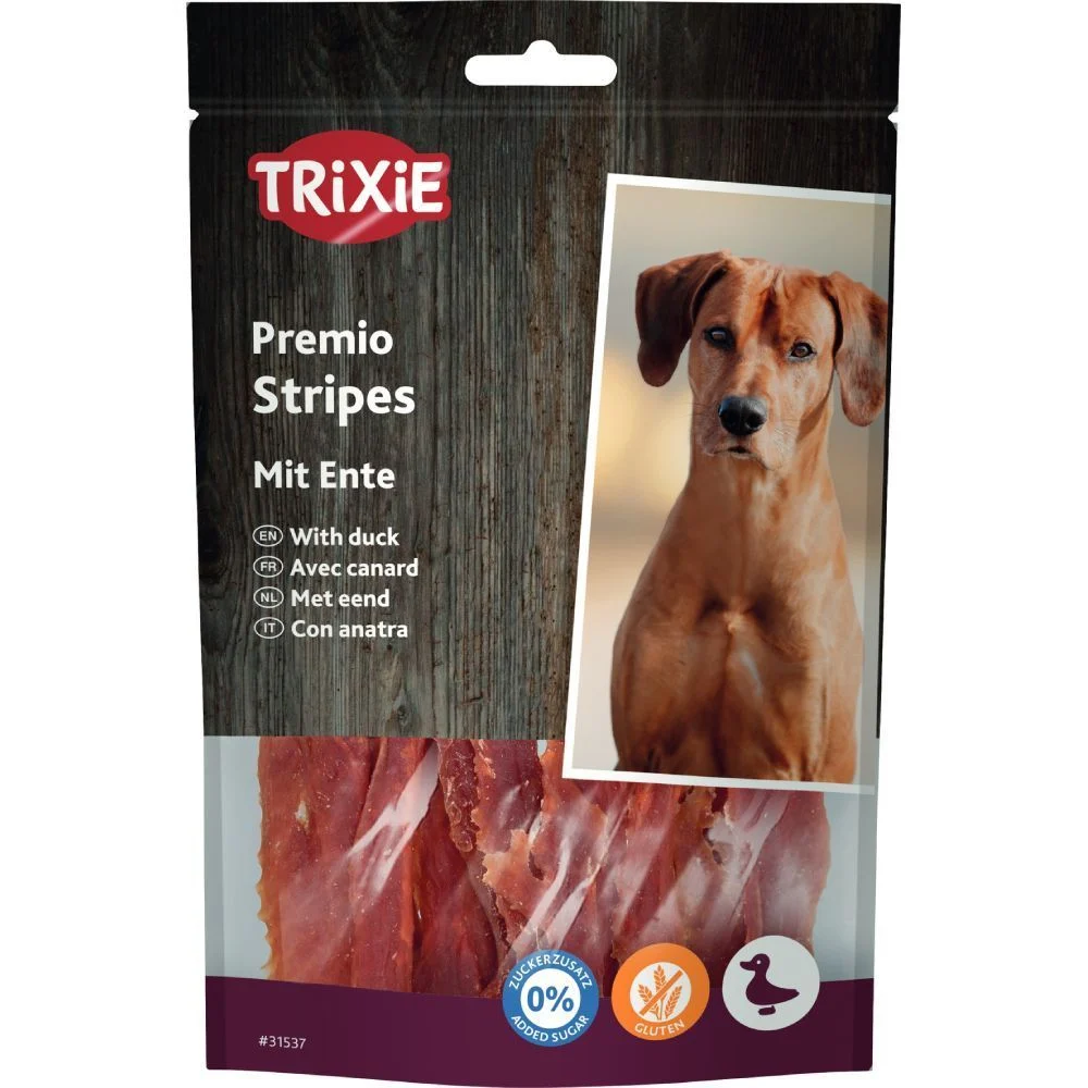 Ласощі для собак Trixie Premio Stripes 100 г - качка Ласощі для собак Trixie Premio Stripes 100 г - качка