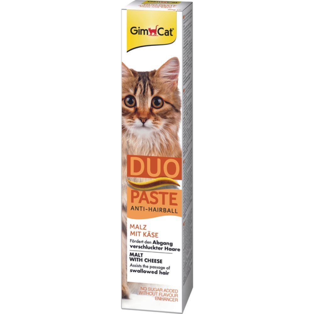 Ласощі для котів GimCat Duo Paste Anti-hairboll 50 г - сир Ласощі для котів GimCat Duo Paste Anti-hairboll 50 г - сир
