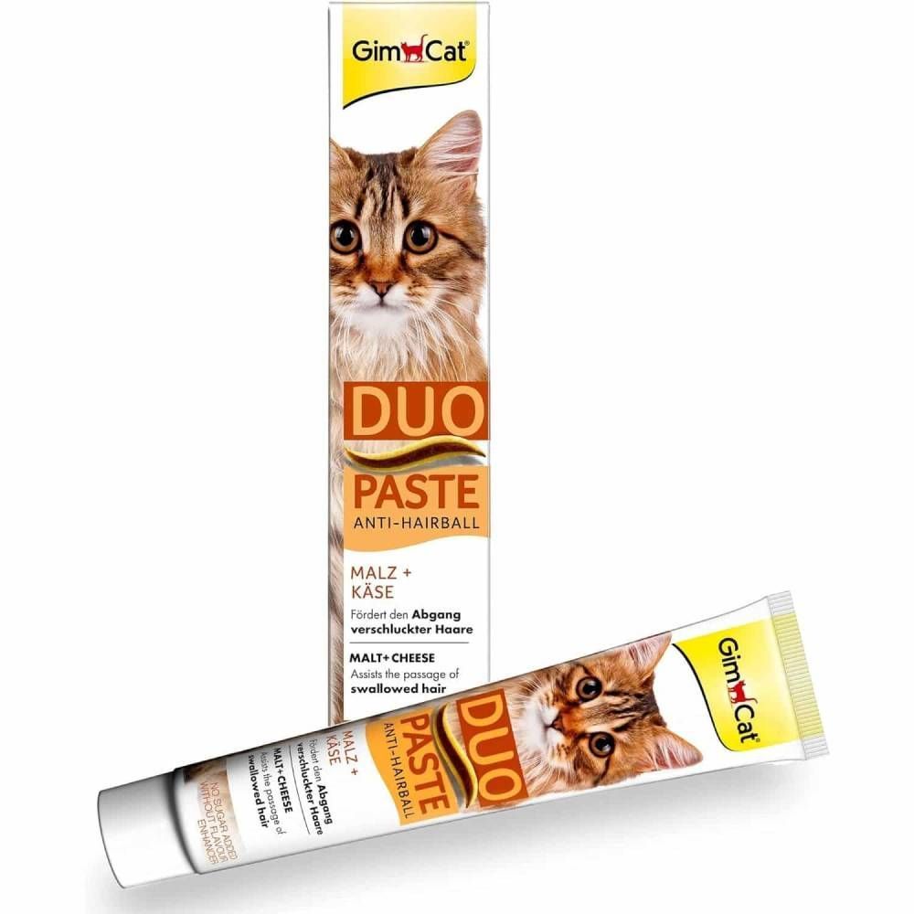 Ласощі для котів GimCat Duo Paste Anti-hairboll 50 г - сир Ласощі для котів GimCat Duo Paste Anti-hairboll 50 г - сир