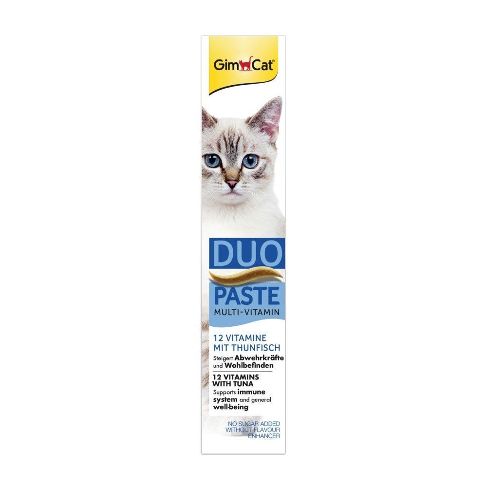 Лакомство для кошек GimCat Duo Paste Multi-vitamin 12 vitamins 50 г - тунец Лакомство для кошек GimCat Duo Paste Multi-vitamin 12 vitamins 50 г - тунец