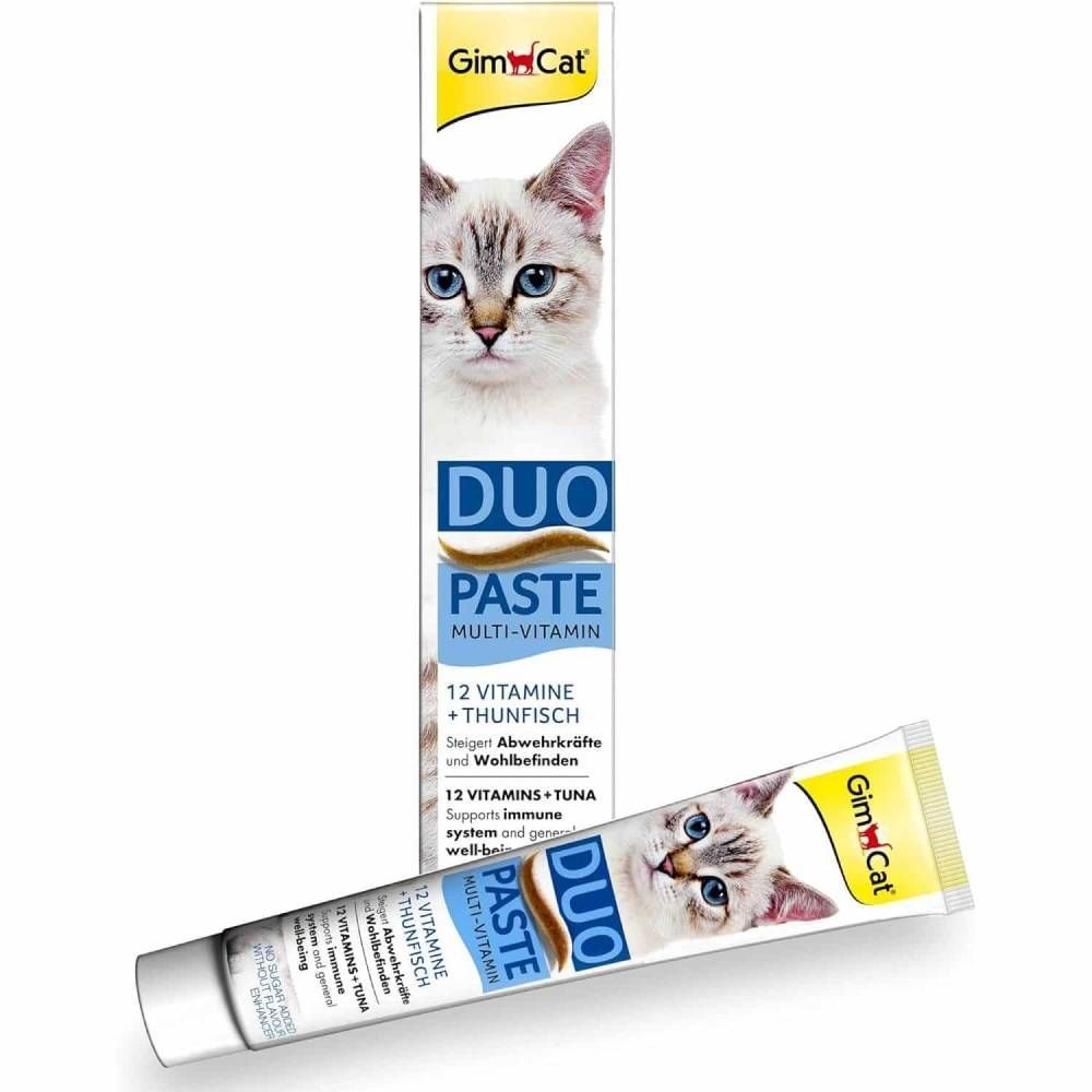 Лакомство для кошек GimCat Duo Paste Multi-vitamin 12 vitamins 50 г - тунец Лакомство для кошек GimCat Duo Paste Multi-vitamin 12 vitamins 50 г - тунец