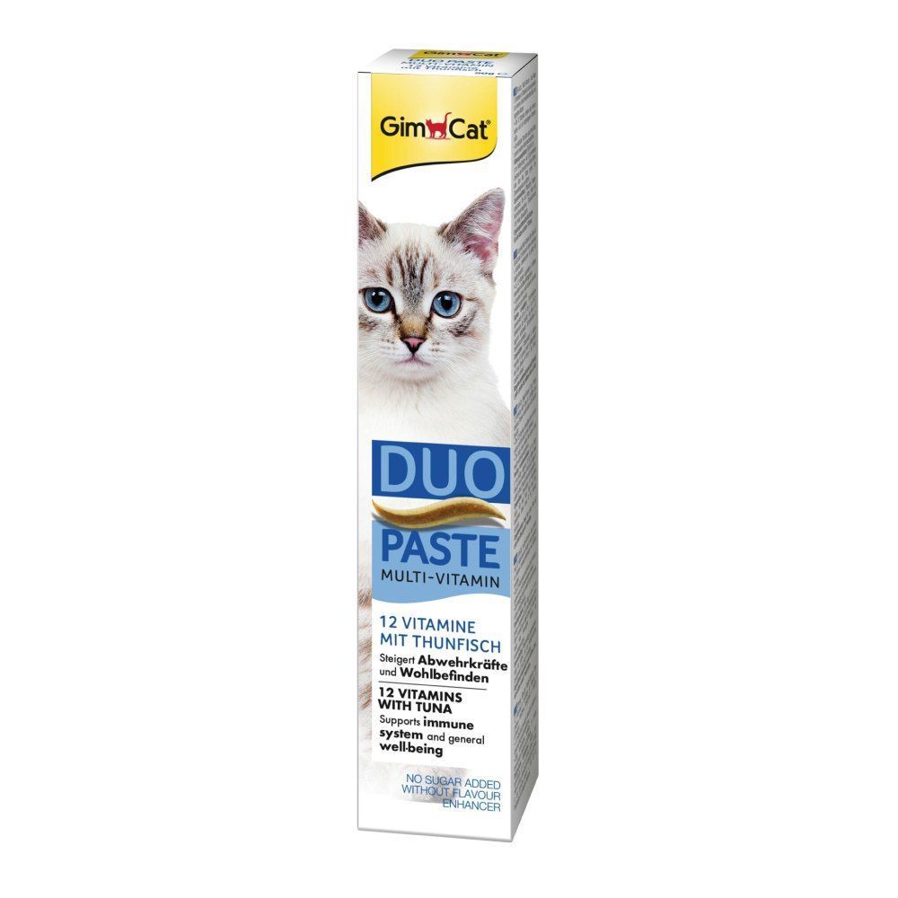 Лакомство для кошек GimCat Duo Paste Multi-vitamin 12 vitamins 50 г - тунец Лакомство для кошек GimCat Duo Paste Multi-vitamin 12 vitamins 50 г - тунец