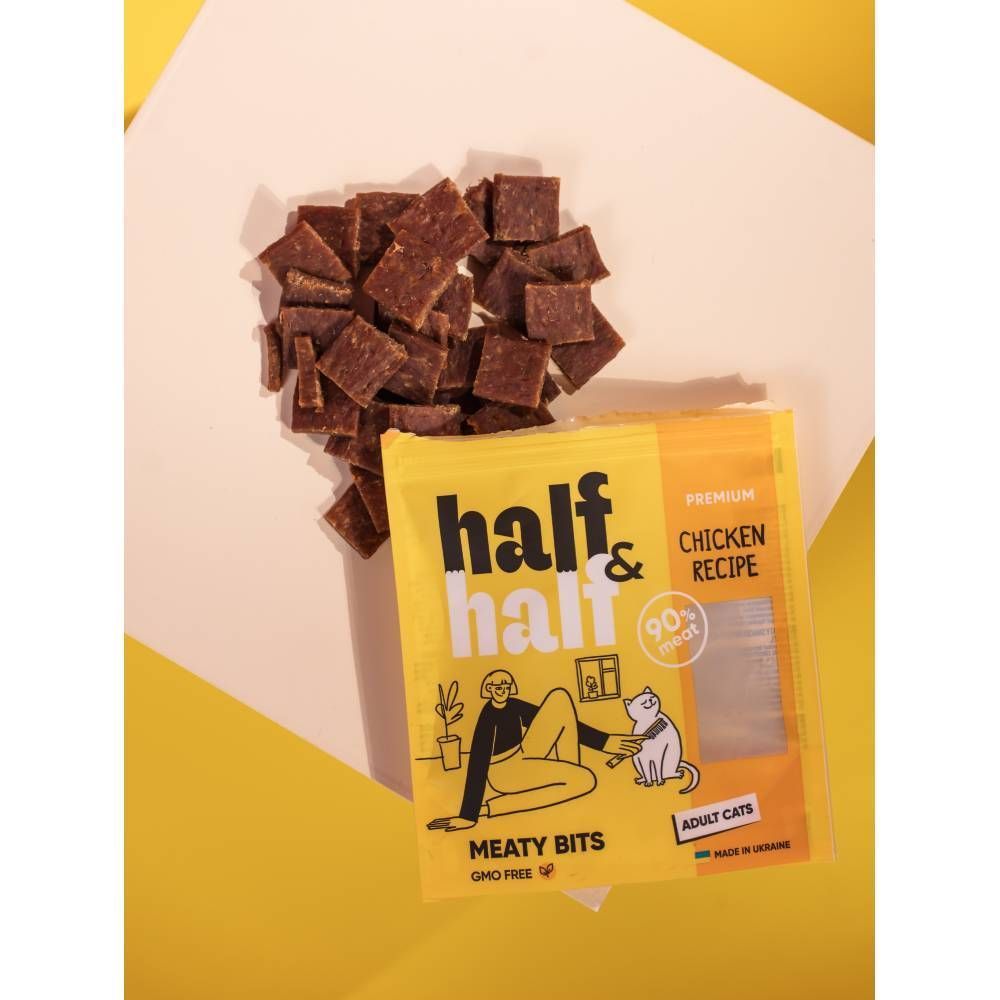 ΠΠ°ΠΊΠΎΠΌΡΡΠ²Π° Π΄Π»Ρ ΠΊΠΎΡΠ΅ΠΊ Half&Half Meaty Bits Adult 50 Π³ - ΠΊΡΡΠΈΡΠ° ΠΠ°ΠΊΠΎΠΌΡΡΠ²Π° Π΄Π»Ρ ΠΊΠΎΡΠ΅ΠΊ Half&Half Meaty Bits Adult 50 Π³ - ΠΊΡΡΠΈΡΠ°