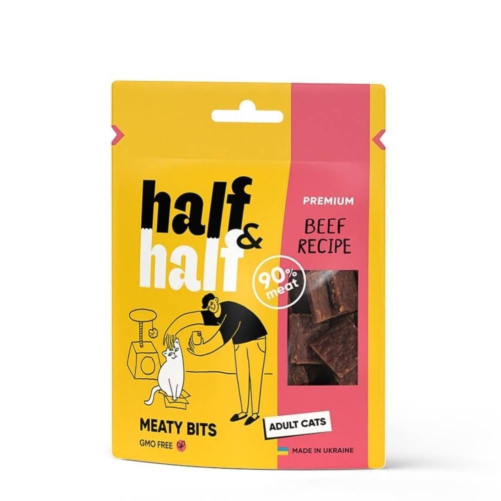 ΠΠ°ΠΊΠΎΠΌΡΡΠ²Π° Π΄Π»Ρ ΠΊΠΎΡΠ΅ΠΊ Half&Half Meaty Bits Adult 50 Π³ - Π³ΠΎΠ²ΡΠ΄ΠΈΠ½Π° ΠΠ°ΠΊΠΎΠΌΡΡΠ²Π° Π΄Π»Ρ ΠΊΠΎΡΠ΅ΠΊ Half&Half Meaty Bits Adult 50 Π³ - Π³ΠΎΠ²ΡΠ΄ΠΈΠ½Π°