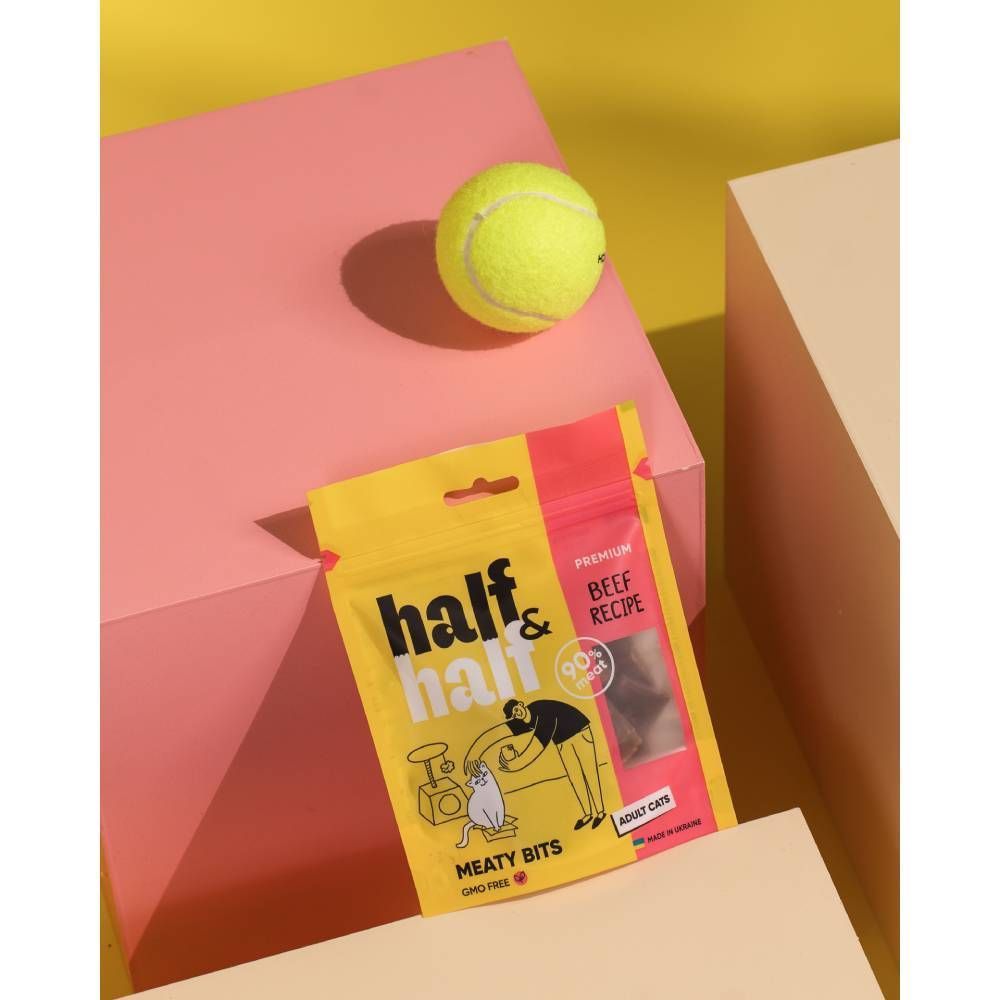 ΠΠ°ΠΊΠΎΠΌΡΡΠ²Π° Π΄Π»Ρ ΠΊΠΎΡΠ΅ΠΊ Half&Half Meaty Bits Adult 50 Π³ - Π³ΠΎΠ²ΡΠ΄ΠΈΠ½Π° ΠΠ°ΠΊΠΎΠΌΡΡΠ²Π° Π΄Π»Ρ ΠΊΠΎΡΠ΅ΠΊ Half&Half Meaty Bits Adult 50 Π³ - Π³ΠΎΠ²ΡΠ΄ΠΈΠ½Π°
