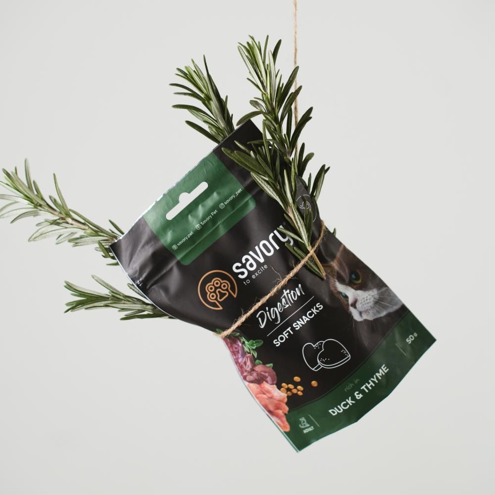 Ласощі для котів Savory Digestion 50 г - качка та кмин Ласощі для котів Savory Digestion 50 г - качка та кмин