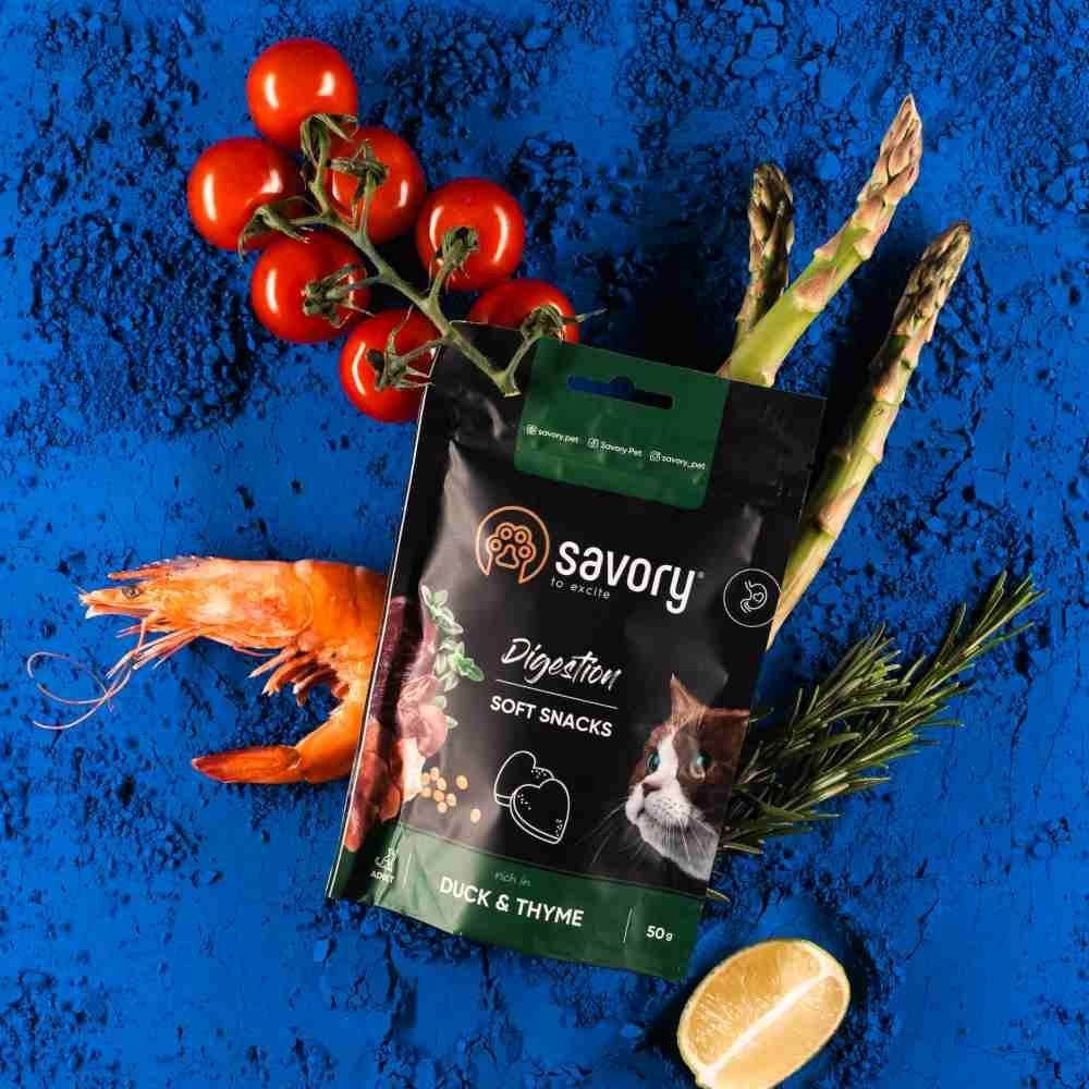Ласощі для котів Savory Digestion 50 г - качка та кмин Ласощі для котів Savory Digestion 50 г - качка та кмин