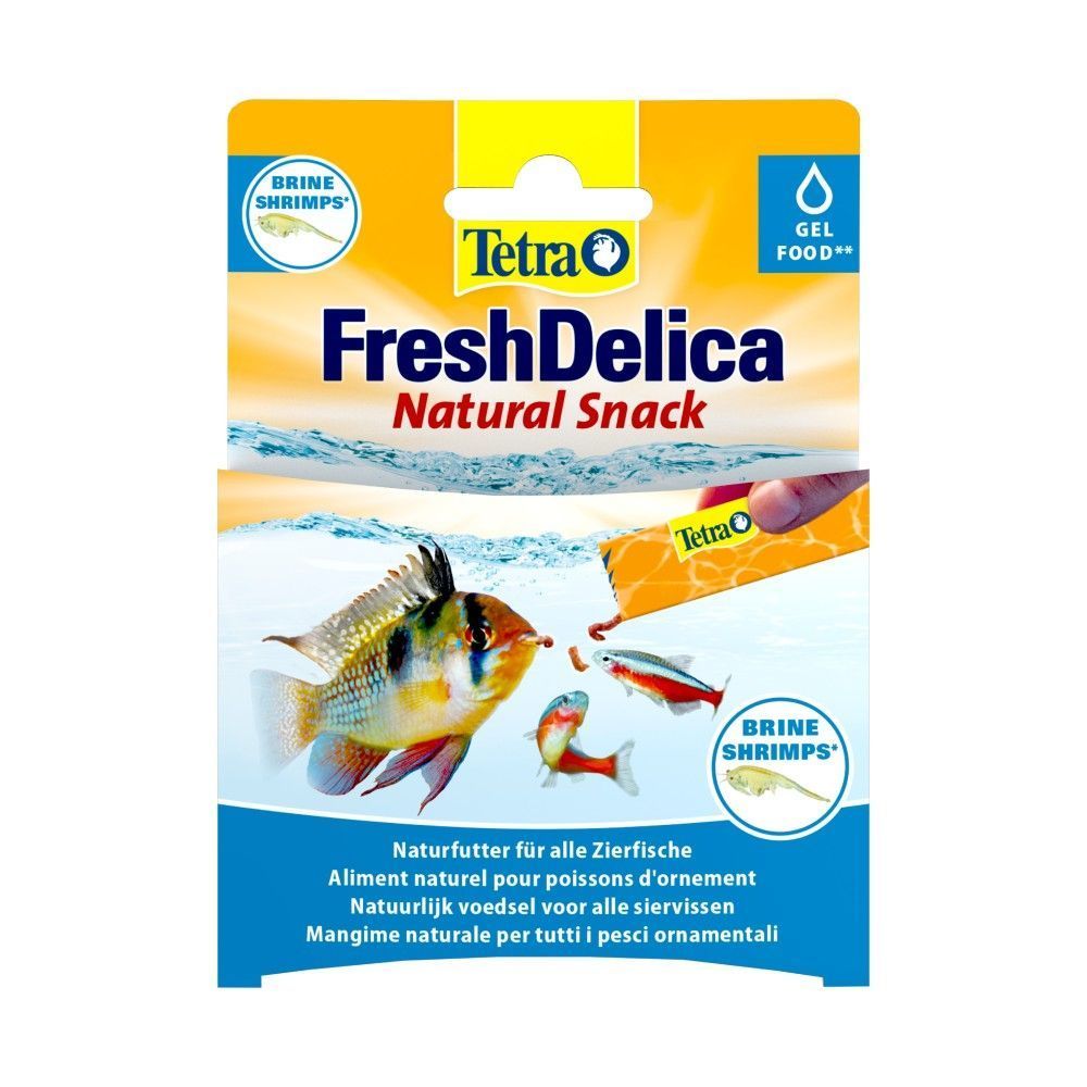 Ласощі для морських акваріумних риб Tetra Fresh Delica 48 г - артемія Ласощі для морських акваріумних риб Tetra Fresh Delica 48 г - артемія