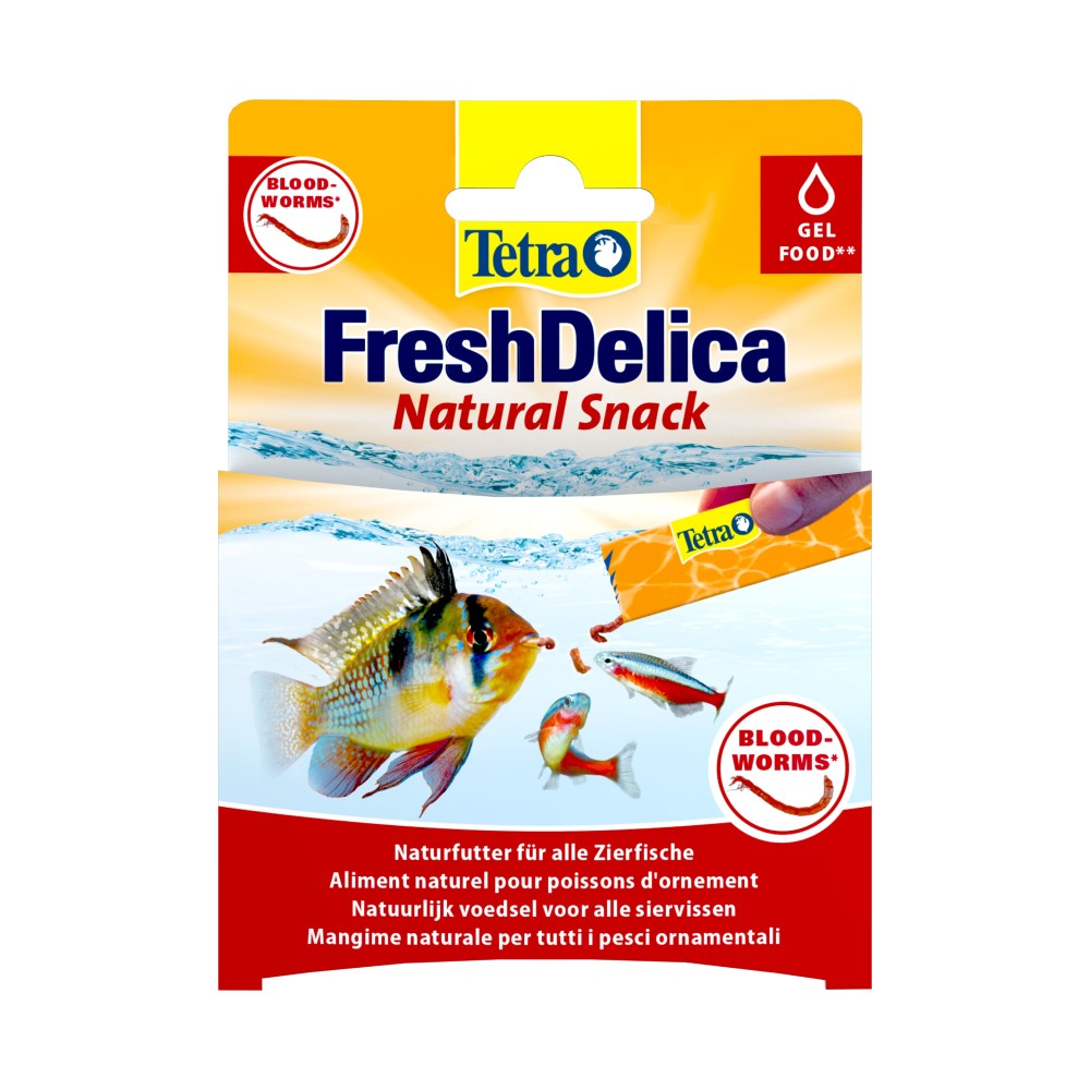 Ласощі для риб Tetra Fresh Delica желе мотиль 48 г Ласощі для риб Tetra Fresh Delica желе мотиль 48 г