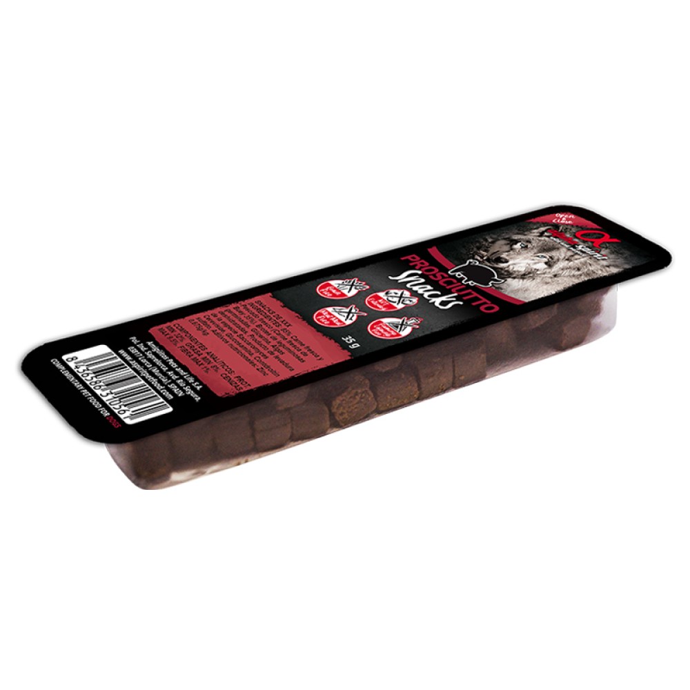 Ласощі для собак Alpha Spirit Snacks Prosciutto 35 г - свинина Ласощі для собак Alpha Spirit Snacks Prosciutto 35 г - свинина