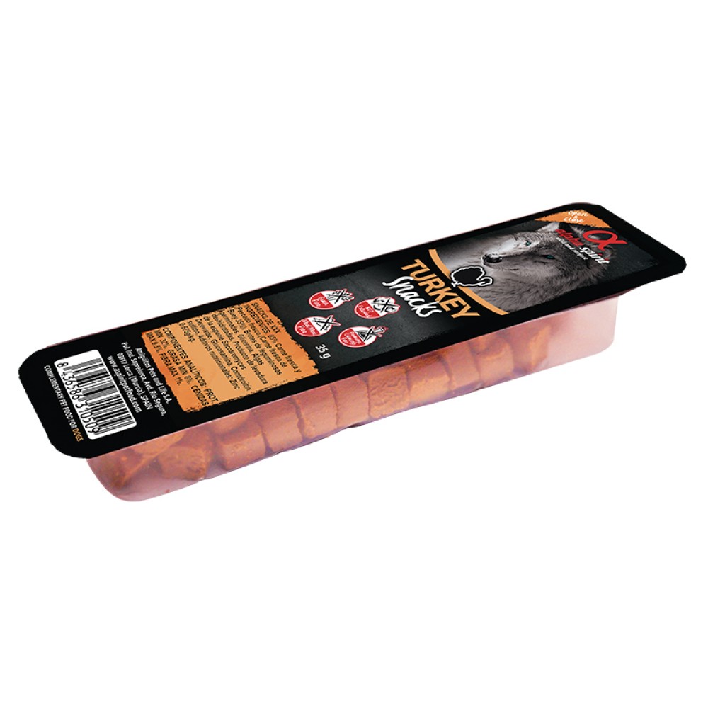 Ласощі для собак Alpha Spirit Snacks 35 г - індичка Ласощі для собак Alpha Spirit Snacks 35 г - індичка