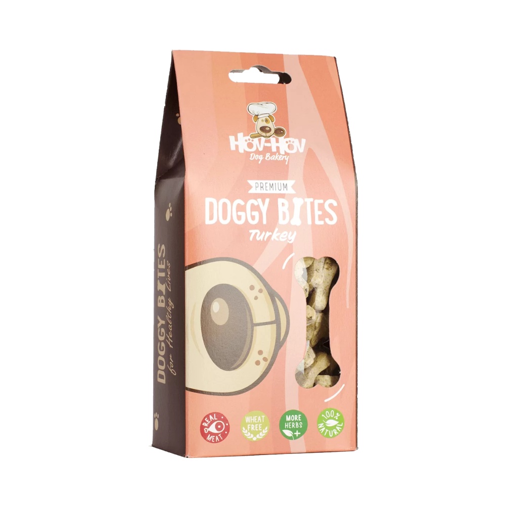 Ласощі для собак Hov-hov Doggy Bites 100 г - індичка Ласощі для собак Hov-hov Doggy Bites 100 г - індичка