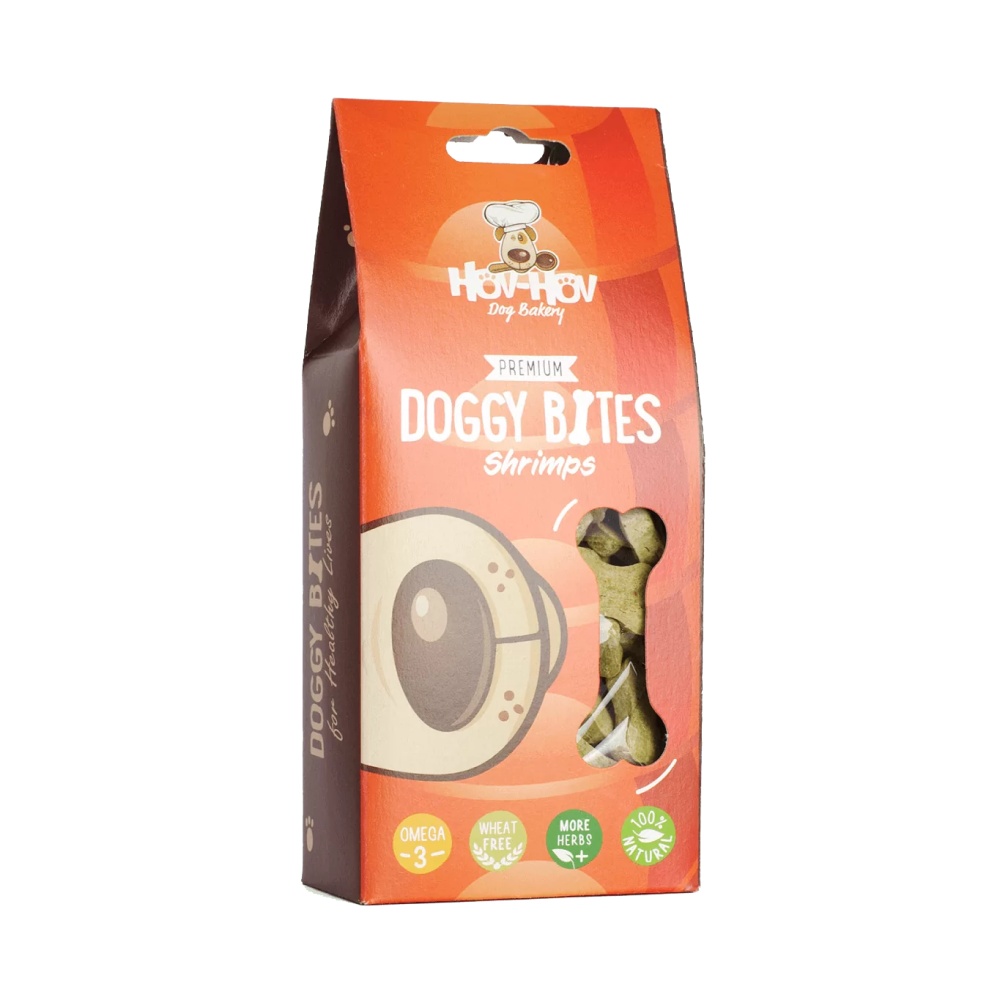Ласощі для собак Hov-hov Doggy Bites 100 г - креветка Ласощі для собак Hov-hov Doggy Bites 100 г - креветка