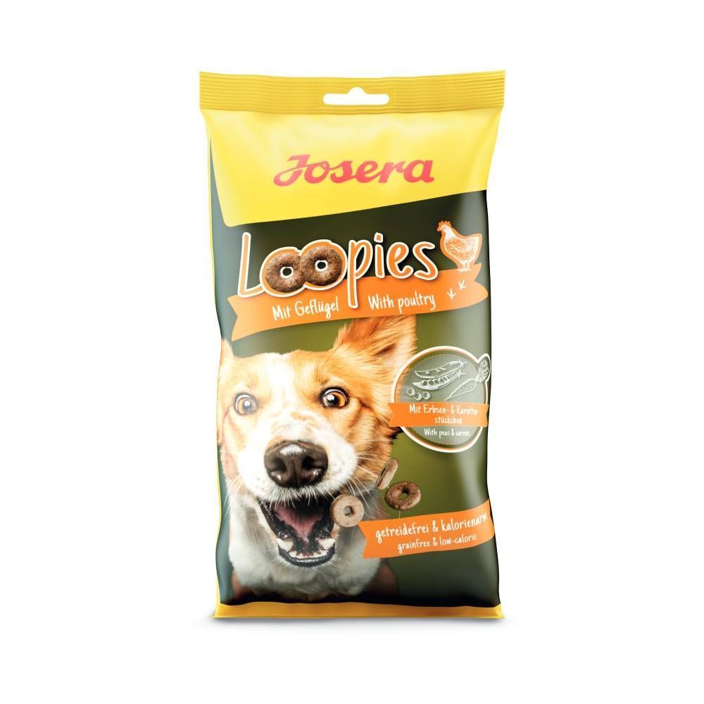 Ласощі для собак Josera Loopies 150 г - домашня птиця Ласощі для собак Josera Loopies 150 г - домашня птиця