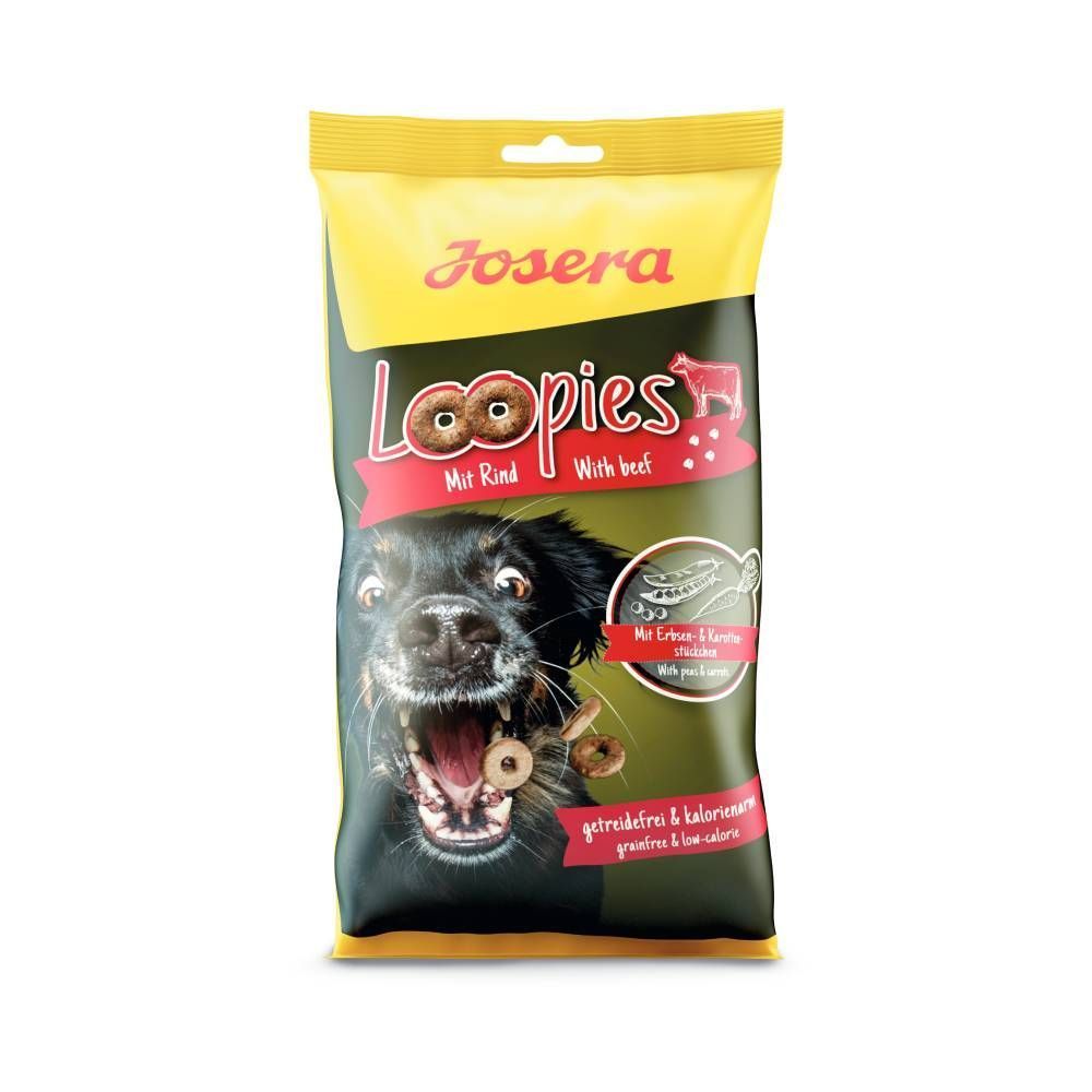 Ласощі для собак Josera Loopies 150 г - яловичина Ласощі для собак Josera Loopies 150 г - яловичина