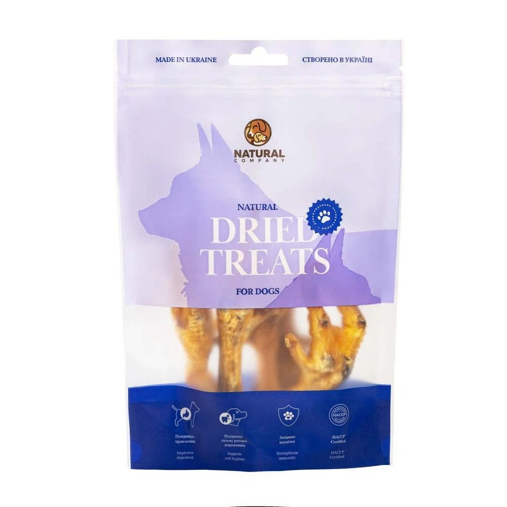 Ласощі для собак Natural Dried Treats 250 г - лапа куряча