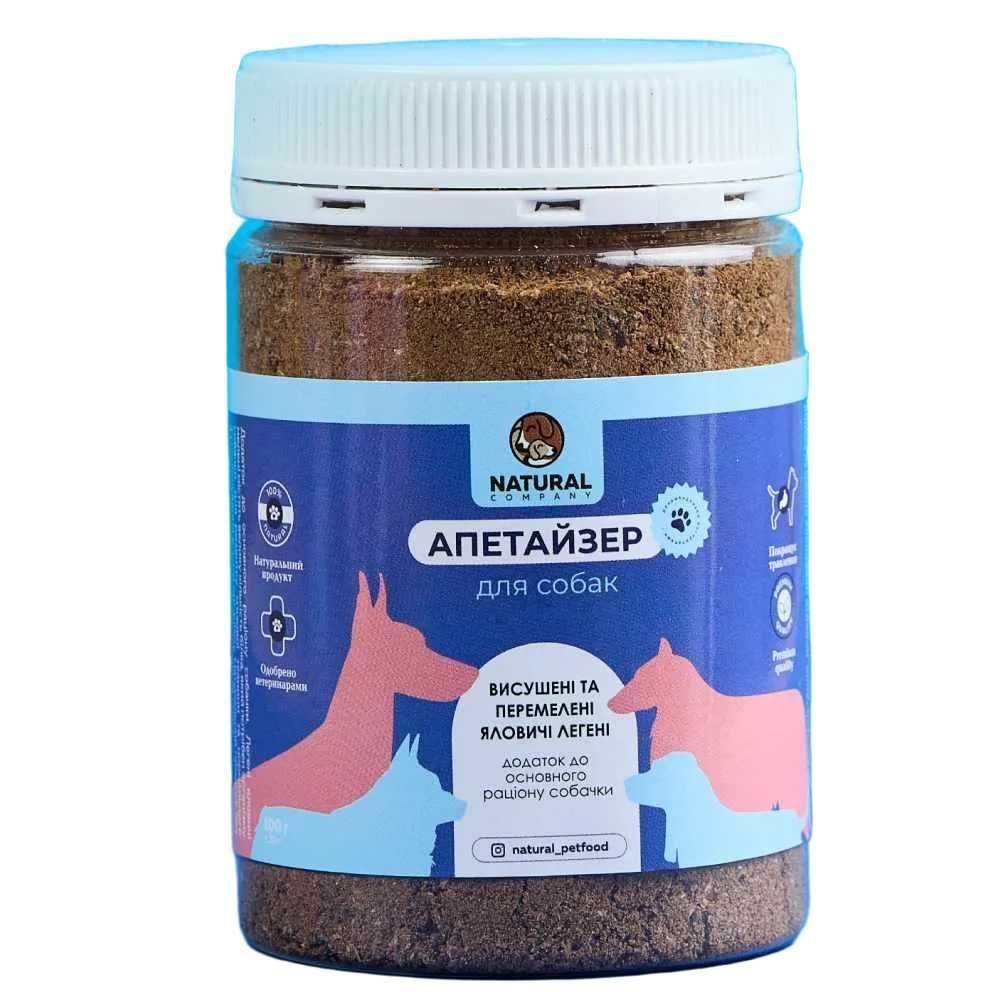 Ласощі для собак Natural Апетайзер-суміш 100 г - легені яловичі