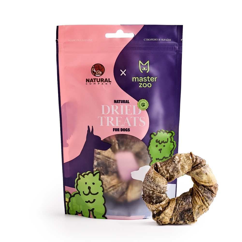 Ласощі для собак Natural Dried Бублик 1 шт 50 г - тріска Ласощі для собак Natural Dried Бублик 1 шт 50 г - тріска