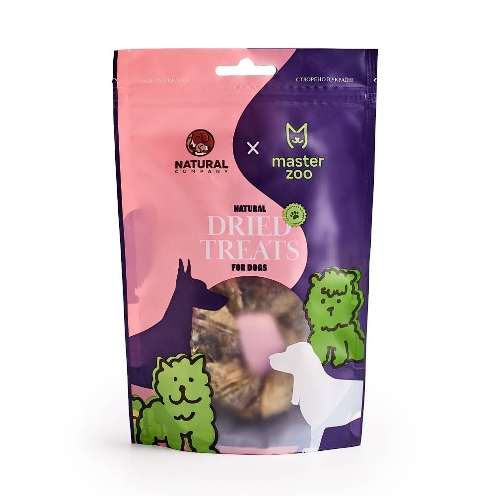 Ласощі для собак Natural Dried Бублик 1 шт 50 г - тріска Ласощі для собак Natural Dried Бублик 1 шт 50 г - тріска