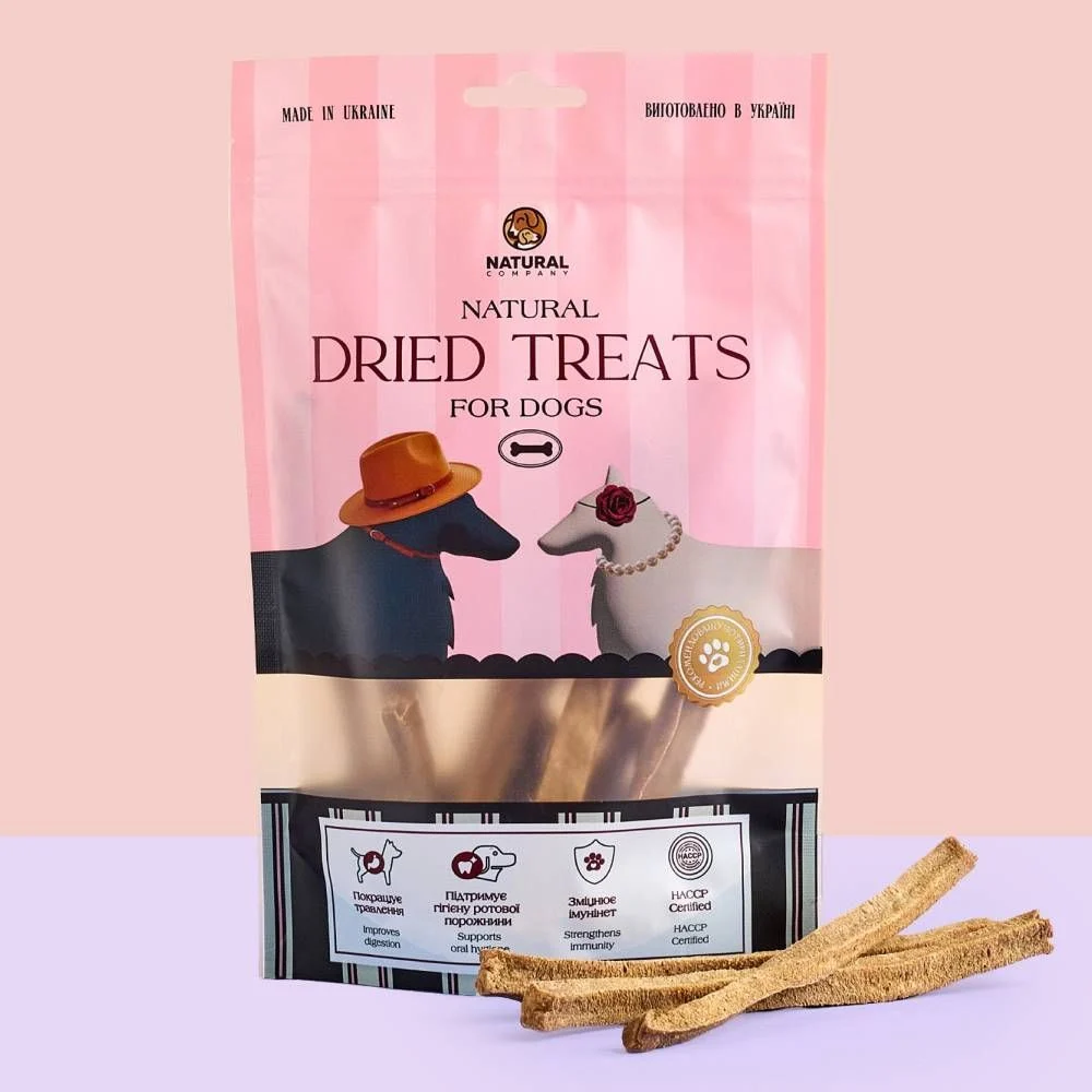 Ласощі для собак Natural Dried Treats 100 г - курка