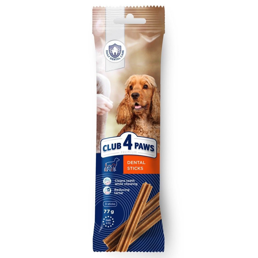 Лакомства для собак Club 4 Paws Dental Sticks Medium Breed 77 г Лакомства для собак Club 4 Paws Dental Sticks Medium Breed 77 г