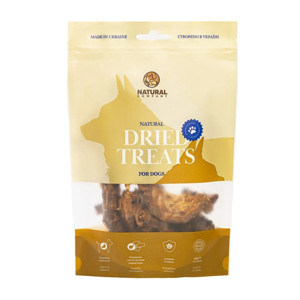Ласощі для собак Natural Dried Treats 250 г - шия куряча