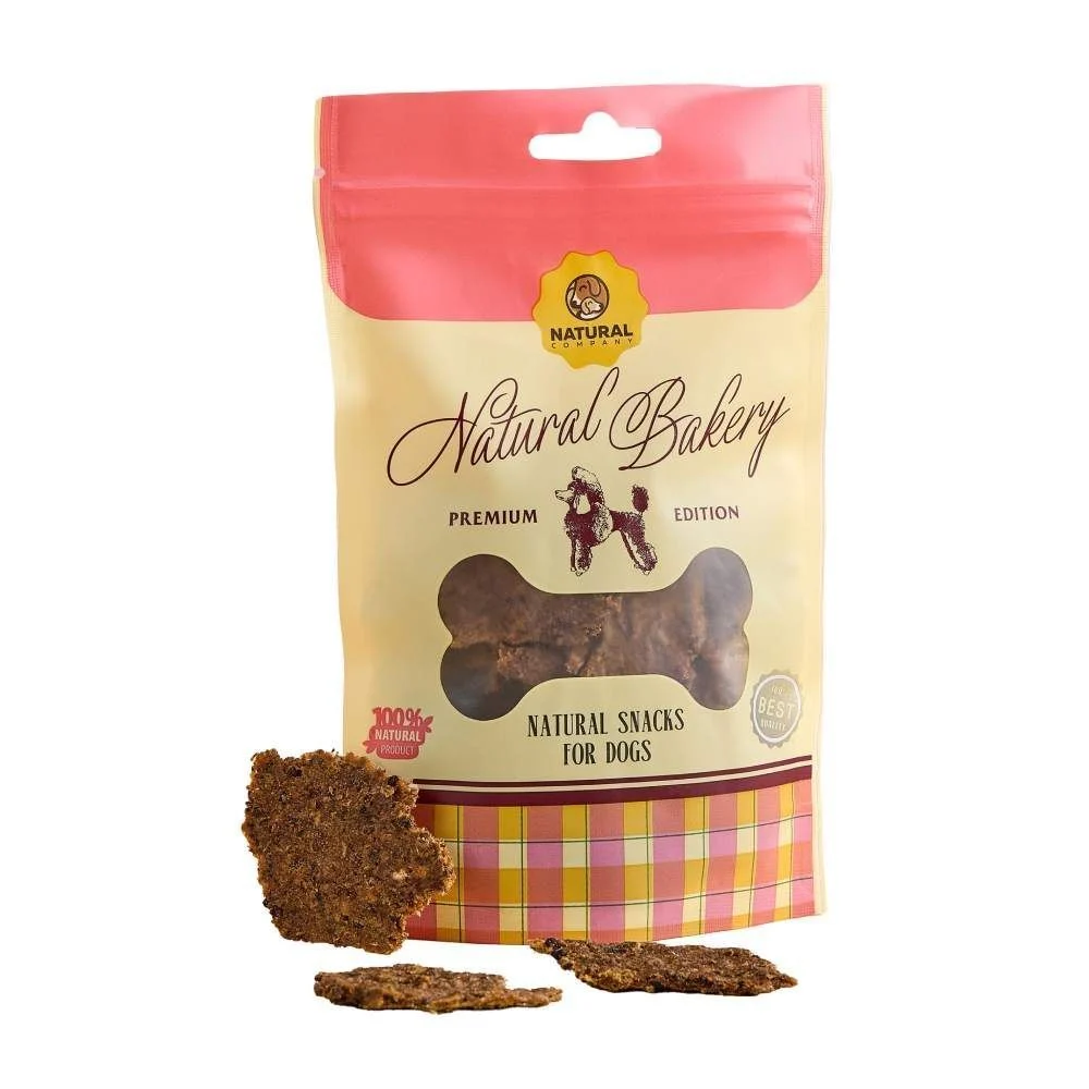 Ласощі для собак Natural Bakery 60 г - лосось, броколі та журавлина Ласощі для собак Natural Bakery 60 г - лосось, броколі та журавлина