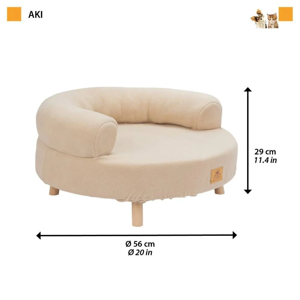 Лежак для кошек Ferplast Aki Divan 56x56x29 см - бежевый