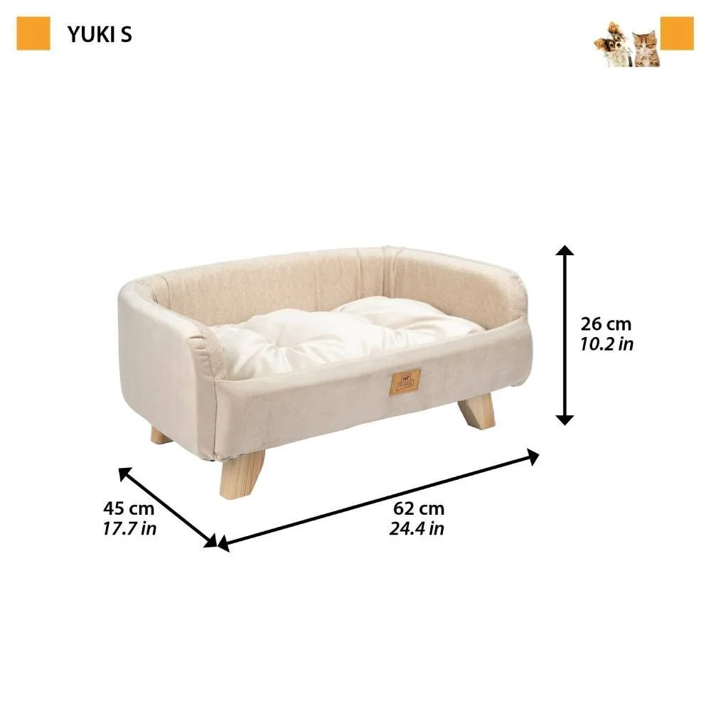 Лежак для котів Ferplast Yuki Lettino S 64x46x26 см - бежевий