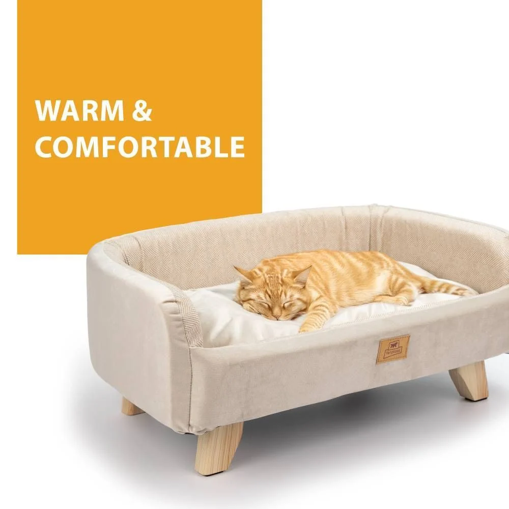 Лежак для котів Ferplast Yuki Lettino S 64x46x26 см - бежевий