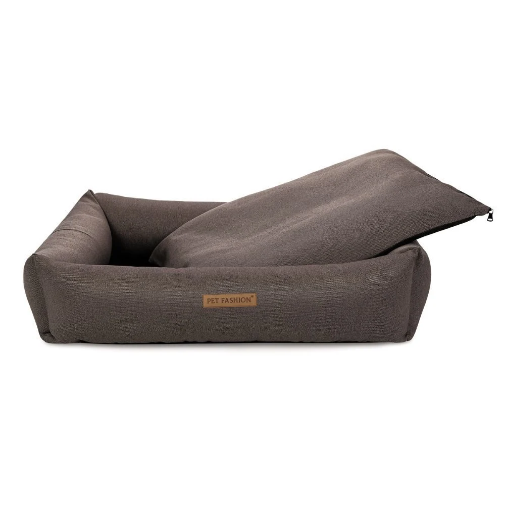 Лежак для собак Pet Fashion Jack 80х60х16 см - коричневий Лежак для собак Pet Fashion Jack 80х60х16 см - коричневий
