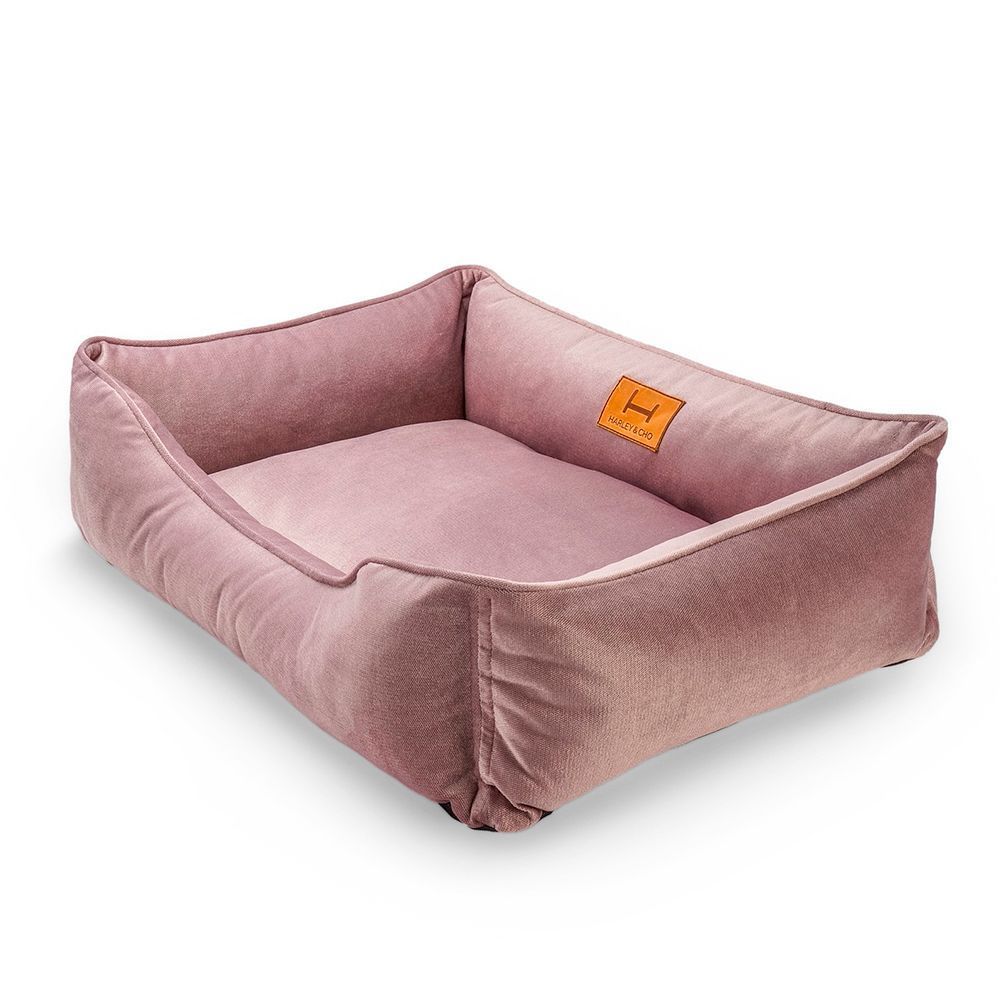 Лежак для собак Harley and Cho Dreamer Velur Pudra S 60 x 45 см - dgs Лежак для собак Harley and Cho Dreamer Velur Pudra S 60 x 45 см - dgs
