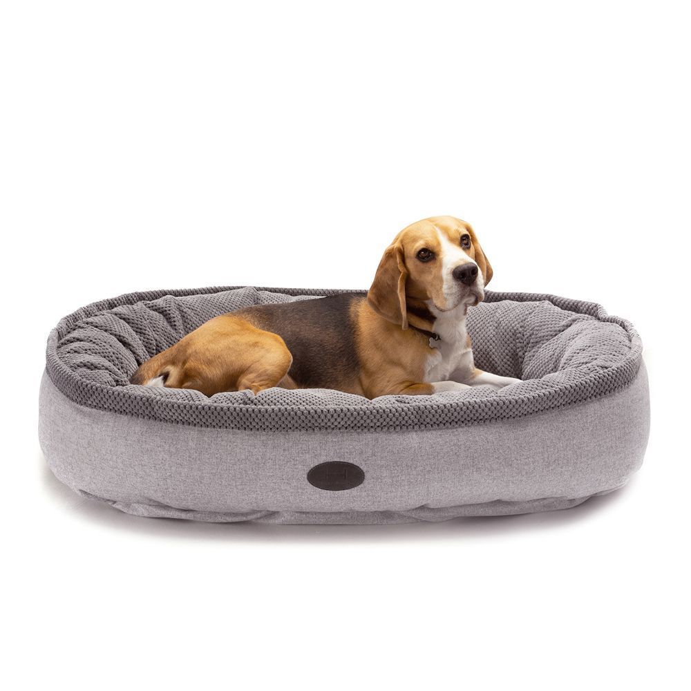 Лежак для собак Harley and Cho Donut Soft Touch Gray L 90 х 70 см Лежак для собак Harley and Cho Donut Soft Touch Gray L 90 х 70 см