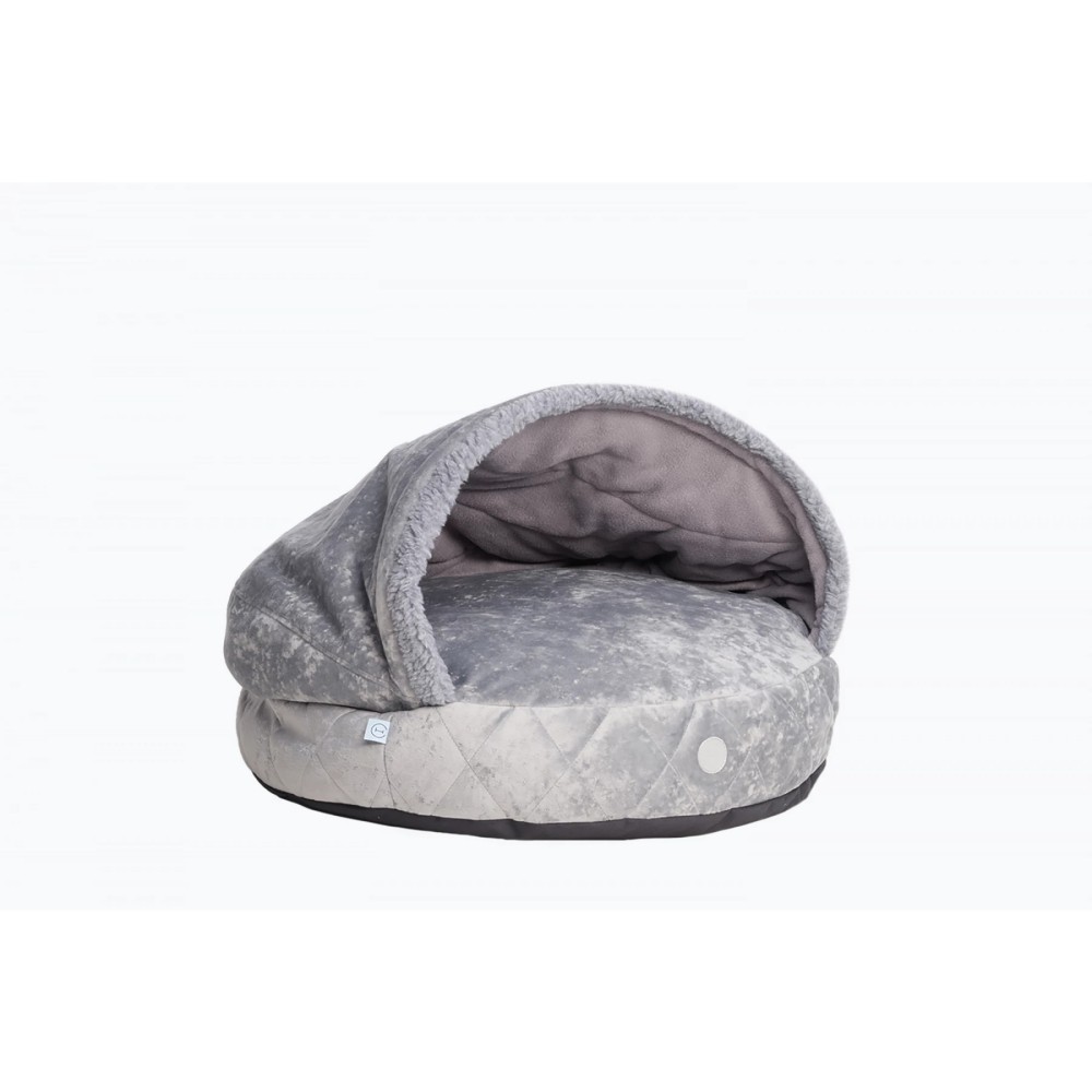Лежак-нірка Harley and Cho Cover Plush Gray M d=65 см Лежак-нірка Harley and Cho Cover Plush Gray M d=65 см