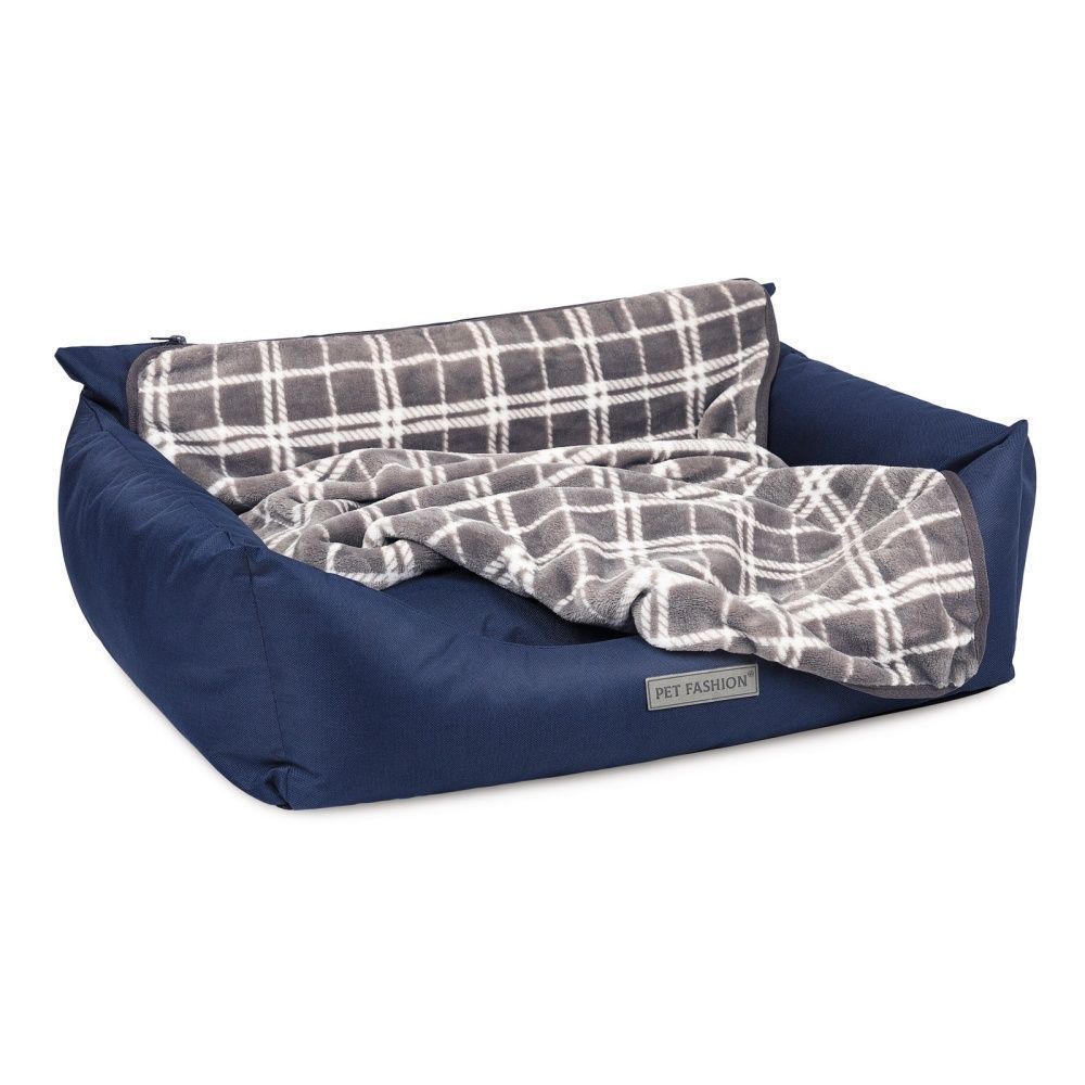 Лежак Pet Fashion «Prime» 66 x 52 x 24 см (синій)