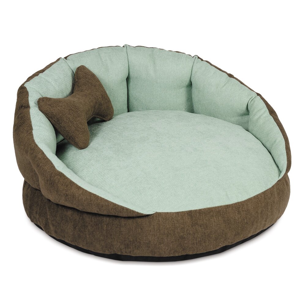 Лежак Pet Fashion «Шарм» 63 x 63 x 30 см (коричневый)