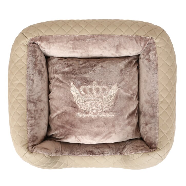 Лежак Puppy Angel «Love Luxury» 48 x 42 x 17 см (бежевый) Лежак Puppy Angel «Love Luxury» 48 x 42 x 17 см (бежевый)
