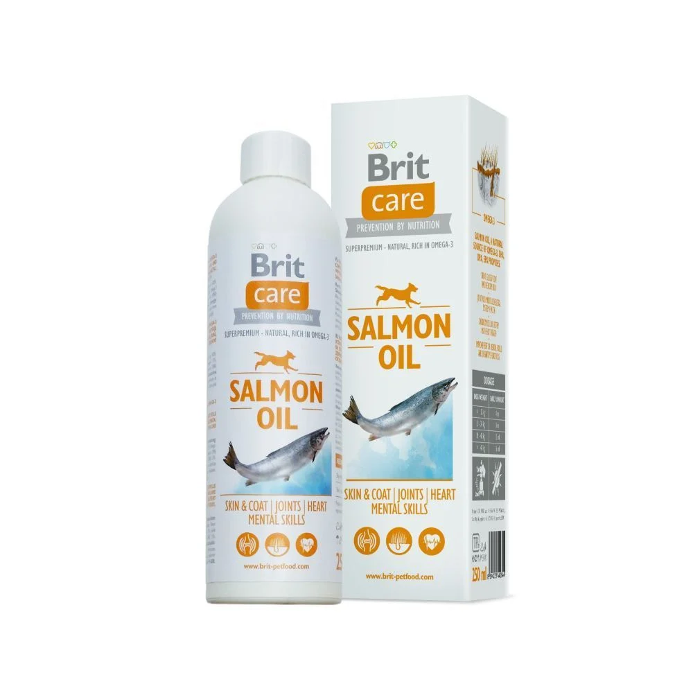 Brit Care лососева олія для собак 250 мл Brit Care лососева олія для собак 250 мл
